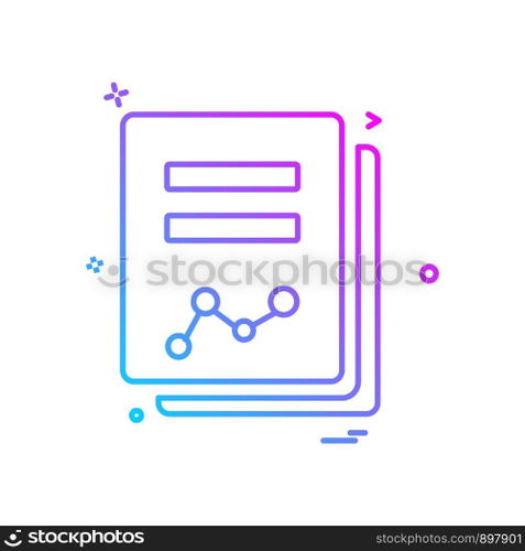 Documents icon design vector