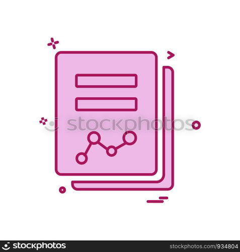 Documents icon design vector