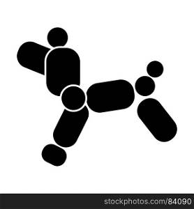 Dog ballon icon .. Dog balloon icon .