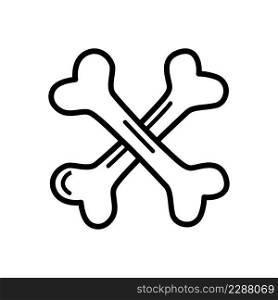 Dog Bone icon vector sign and symbols