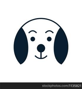 Dog character logo template