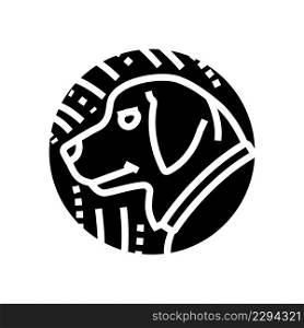 dog chinese horoscope animal glyph icon vector. dog chinese horoscope animal sign. isolated contour symbol black illustration. dog chinese horoscope animal glyph icon vector illustration