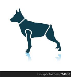 Dog Cloth Icon. Shadow Reflection Design. Vector Illustration.