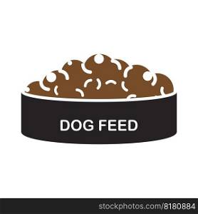 Dog feed icon vector illustration simple design