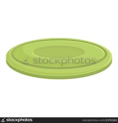 Dog fly plate icon cartoon vector. Dog store. Play accessories. Dog fly plate icon cartoon vector. Dog store