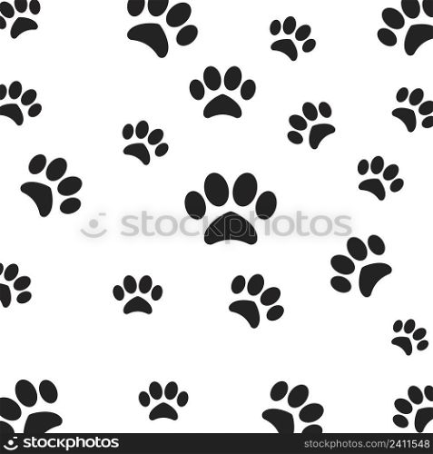 dog footprints logo background illustration abstract design.