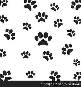 dog footprints logo background illustration abstract design.
