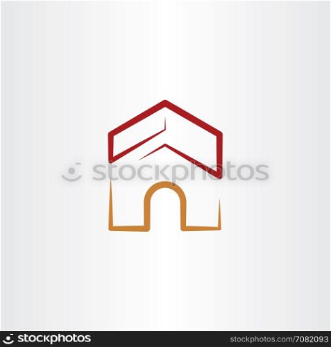 dog house vector logo illustration