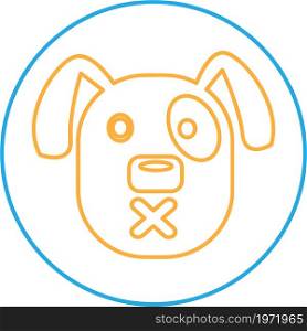 Dog Icon animal sign symbol design