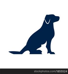 Dog icon logo company. isolated on white background.
