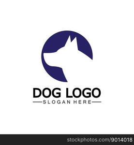 Dog logo and icon design vector illustration