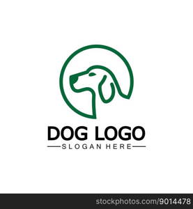 Dog logo and icon design vector illustration