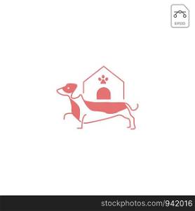 dog logo design inspiration for pet care business vector element isolated. dog logo design inspiration for pet care business vector isolated