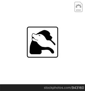 dog logo design inspiration for pet care business vector element isolated. dog logo design inspiration for pet care business vector isolated