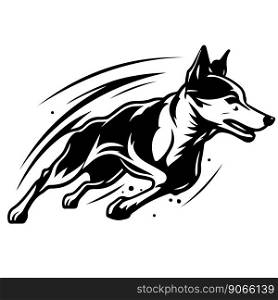 Dog logo icon illustration design vector template. Vector illustration. Dog logo icon illustration design vector template