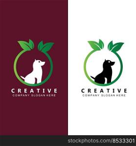 dog logo icon vector, loyal and cute animal, inspiration, template