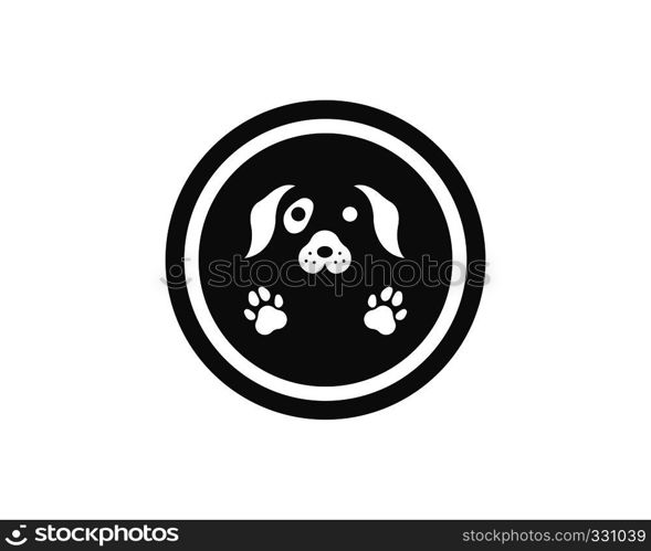 dog logo icon vector template design