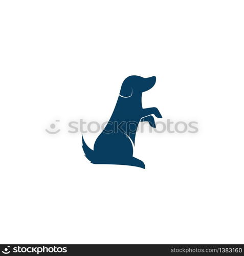 dog logo vector icon template