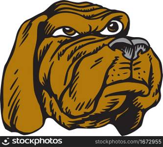Dog Mascot Head Vector Illustration