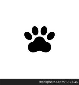 Dog or Cat Paw Print, Animal Foot. Flat Vector Icon illustration. Simple black symbol on white background. Dog or Cat Paw Print, Animal Foot sign design template for web and mobile UI element. Dog or Cat Paw Print, Animal Foot. Flat Vector Icon illustration. Simple black symbol on white background. Dog or Cat Paw Print, Animal Foot sign design template for web and mobile UI element.