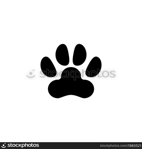 Dog or Cat Paw Print, Animal Imprint. Flat Vector Icon illustration. Simple black symbol on white background. Dog or Cat Paw Print, Animal Imprint sign design template for web and mobile UI element. Dog or Cat Paw Print, Animal Imprint. Flat Vector Icon illustration. Simple black symbol on white background. Dog or Cat Paw Print, Animal Imprint sign design template for web and mobile UI element.