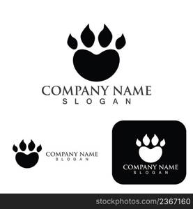 Dog paw Logo and symbol vector