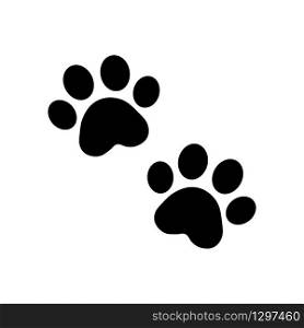 dog paw vector footprint icon logo french bulldog cat puppy kitten cartoon symbol sign illustration doodle - Vector. dog paw vector