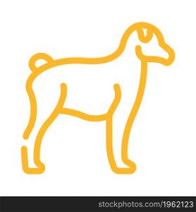 dog pet animal color icon vector. dog pet animal sign. isolated symbol illustration. dog pet animal color icon vector illustration