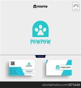 Dog Pet shop Logo template vector illustration and stationery, business card, letterhead, envelope. Dog Pet shop Logo template vector illustration
