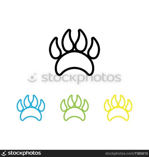 DOG print icon vector logo template