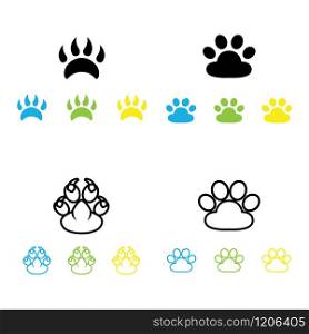 DOG print icon vector logo template