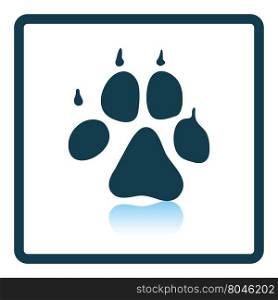 Dog trail icon. Shadow reflection design. Vector illustration.