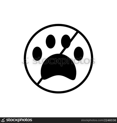 Dogs are not allowed, great design for any purposes. Vector illustration. stock image. EPS 10.. Dogs are not allowed, great design for any purposes. Vector illustration. stock image.