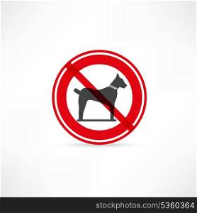 dogs are prohibited icon