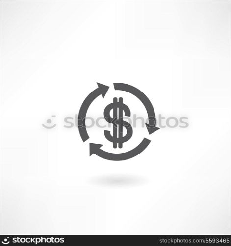 Dollar arrow icon