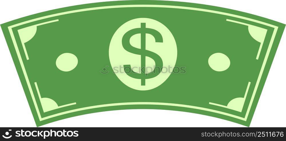 Dollar bill money banknotes prosperity success sign curved currency banknotes