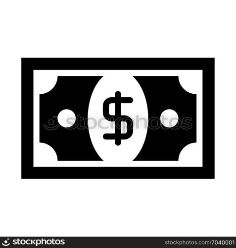 Dollar bill - Money, icon on isolated background