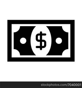Dollar bill - Money, icon on isolated background
