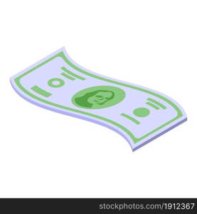 Dollar cash paper icon isometric vector. Money currency. Finance payment. Dollar cash paper icon isometric vector. Money currency