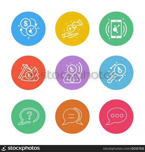 dollar , crypto , axe , corporate , message , chat, key , mobile , currency , icon, vector, design, flat, collection, style, creative, icons