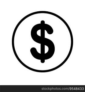 Dollar currency icon vector illustration design
