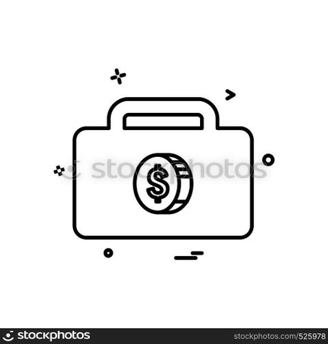 Dollar icon design vector