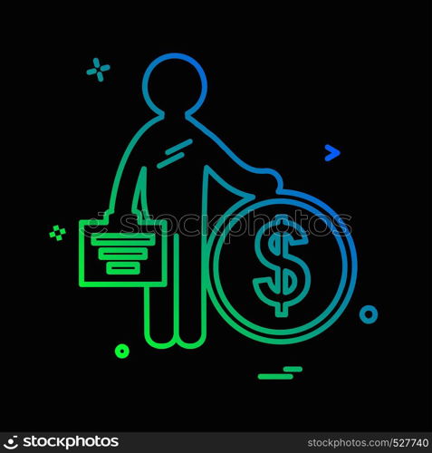 Dollar icon design vector