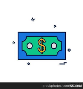 Dollar icon design vector