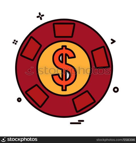 Dollar icon design vector