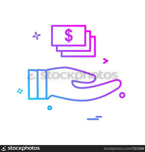 Dollar icon design vector