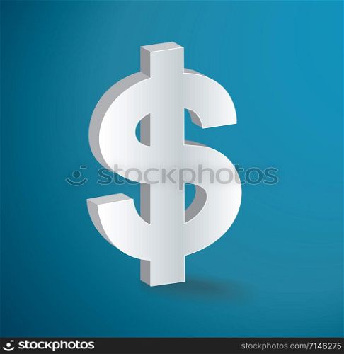 Dollar icon symbol vector