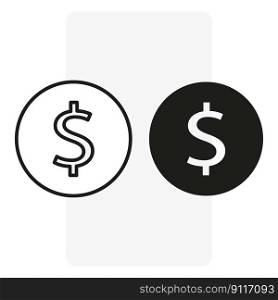 dollar icons. Financial concept. Vector illustration. EPS 10.. dollar icons. Financial concept. Vector illustration.