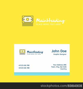 Dollar logo Design with business card template. Elegant corporate identity. - Vector