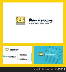Dollar Logo design with Tagline & Front and Back Busienss Card Template. Vector Creative Design